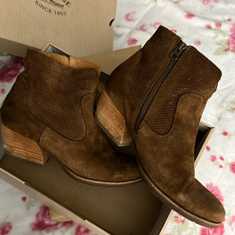 Kork-Ease Sherrill Rust (Siena) Suede Ankle Boot